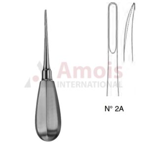 Bein Root Elevator Round 13cm 4 Mm Slightly Curved, Fig 2a