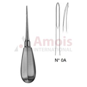 Bein Root Elevator Pointed 13cm 2 Mm Slightly Curved, Fig 0a