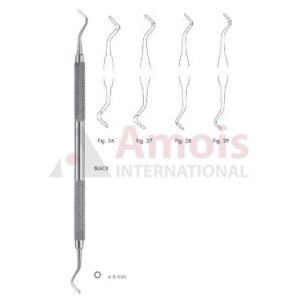 Black Cutting Instrument Single End With Round Handle