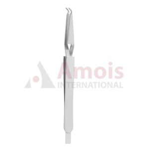Clamping Tweezer/Bracket Holder Curved 14cm Serrated Jaws, With Spindle