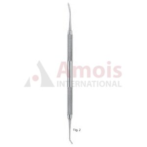 Burnisher Double Ended Fig.2, Beavertail Round Handle (2.6/1.5mm)