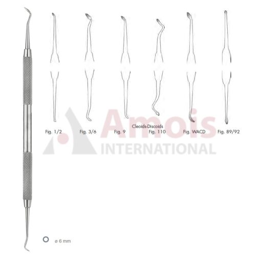 Cleoid-Discoid Carver Double Ended Round Handle