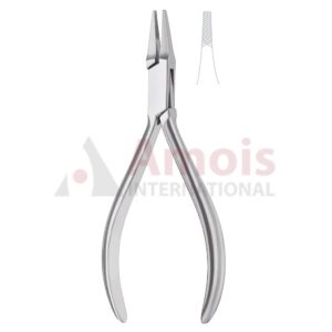 Flat Nose Pliers Serrated Jaws 14cm