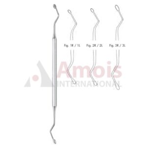 Hemingway Double Ended Bone Curette 17cm (6 3/4"), Oval
