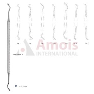 Hollenback Amalgam Plugger Double Ended With Octagonal Handle