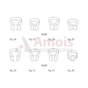 Ivory Rubber Dam Clamp For Molars