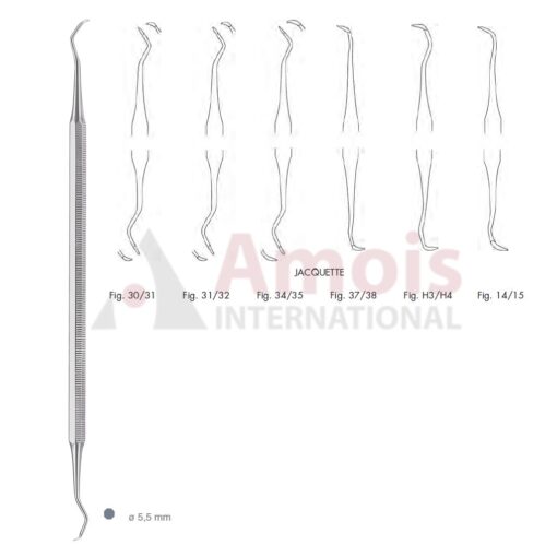 Jacquette Scaler Double Ended Double Ended With Octagonal Handle