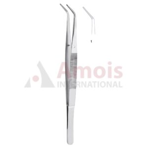 Landgraf Dental Tweezer No. 3, 15cm (6"), Angled