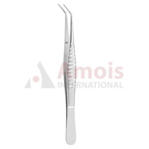London-College Dental Tweezer 15cm (6"), Angled, Modified