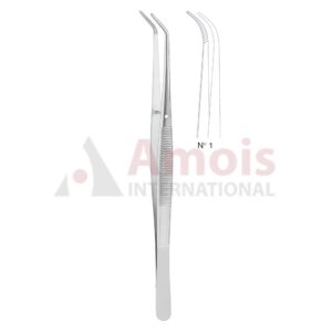 London-College Dental Tweezer No. 1, 15cm (6"), Curved