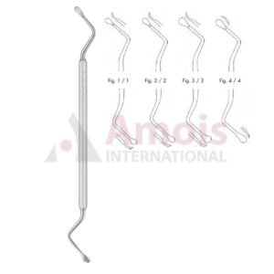 Lucas Double Ended Bone Curette 17cm (6 3/4")