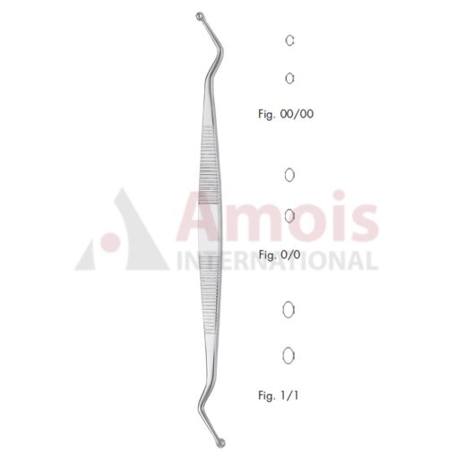 Martini Double Ended Bone Curette 16cm (6 1/4"), Round