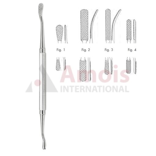 Miller-Colburn Bone File Double Ended 18cm (7"), Cross Cut