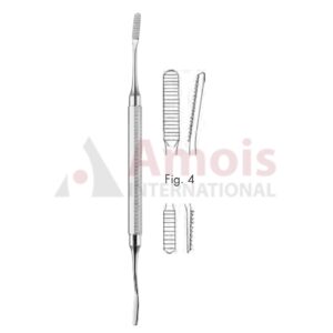 Miller-Colburn Bone File Double Ended No.4,18cm (7"), Downwards Cutting