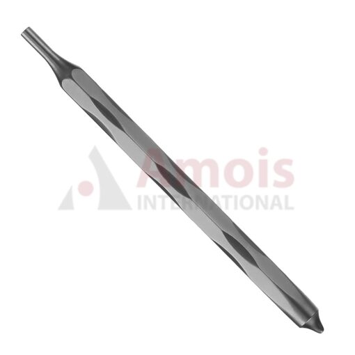 Mouth Mirror Handle Light Mod. Ergo 13.5cm Hollow, Stainless, Cone Socket