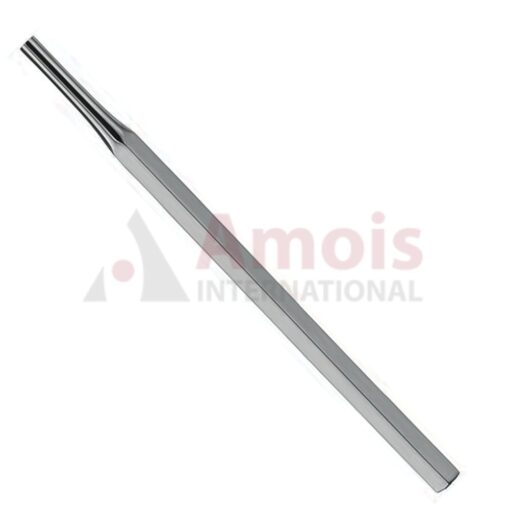 Mouth Mirror Handle Light Model 14cm Hollow, Stainless, Hexagonal