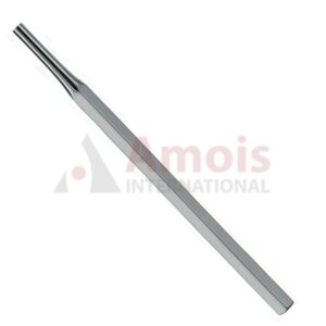 Mouth Mirror Handle Light Model 14cm Hollow, Stainless, Hexagonal With Cone Socket Thread