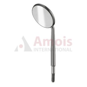 Mouth Mirror Double Rhodium Size 5=24mm Cone Socket, Plane