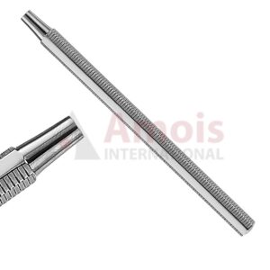 Mouth Mirror Handle 12cm Octagonal, Ss, Polished, W/Knurling, 7mm