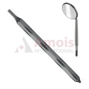 Mouth Mirror Plane Size 4 = 22mm, Cone Socket