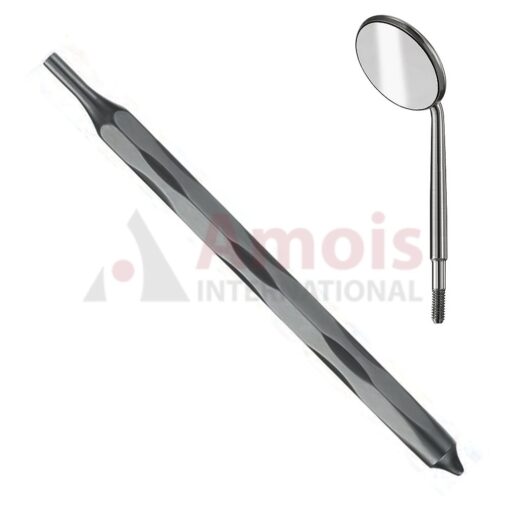 Mouth Mirror Plane Size 4=22mm With Handle
