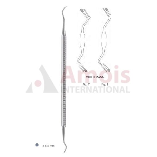 Muehlemann Periodontal File Double Ended With Octagonal Handle