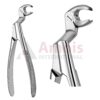 Wisdom-Routurier Extracting Forceps, English Pattern No. 22 1/2r, For Molars And Wisdom Teeth, Right, From The Lower Jaw