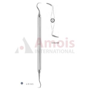 Schluger File Interproximal Double Ended With Octagonal Handle Fig.9/10