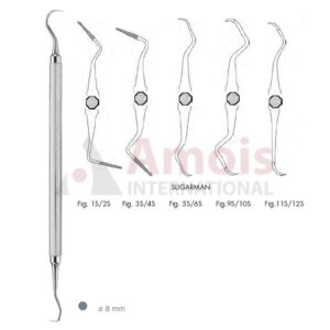 Sugarman File and Curette Double Ended With Octagonal Handle