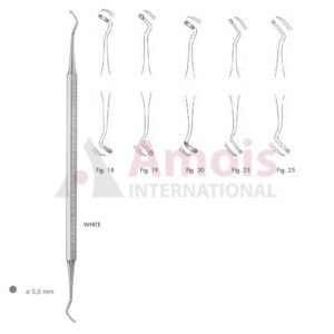 White Excavator Double Ended With Octagonal Handle Fig.18-25