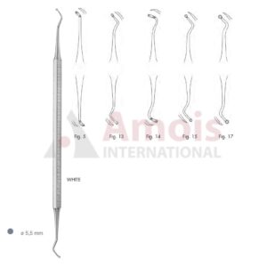 White Excavator Double Ended With Octagonal Handle Fig.5-17