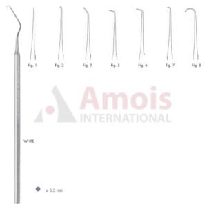 White Explorer Single Ended With Octagonal Handle Fig.1-8