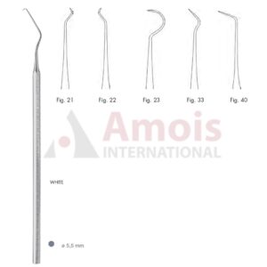 White Explorer Single Ended With Octagonal Handle Fig.21-40