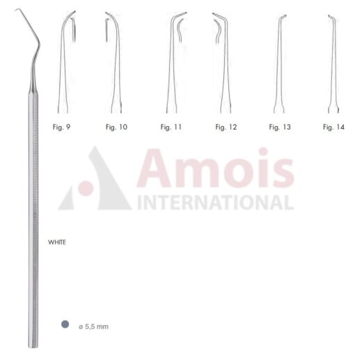 White Explorer Single Ended With Octagonal Handle Fig.9-14