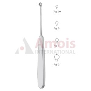 Williger Bone Curette 16.5cm (6 1/2"), Round, Straight