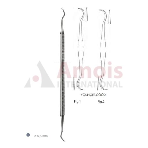 Younger Good Scaler Double Ended With Octagonal Handle