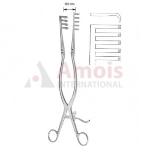Beckmann Adson Self Retaining Retractor 32cm Semi Sharp  4 X 5 Prong