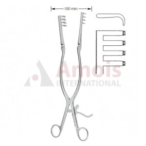 Beckmann Laminectomy Retractor 31cm Semi Sharp 4 X 4 Prong
