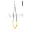Castroviejo Jacobson Micro Needle Holder Tc With Catch Straight Diamond Coated Jaw