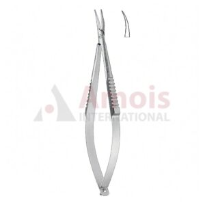 Castroviejo Micro Needle Holder 9cm Without Catch Curved