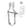 Finsen Self Retaining Retractor Blunt 3x4 Prong With Adjusting Screw