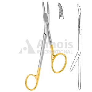 Gillies Needle Holder With Scissor Tc 16cm