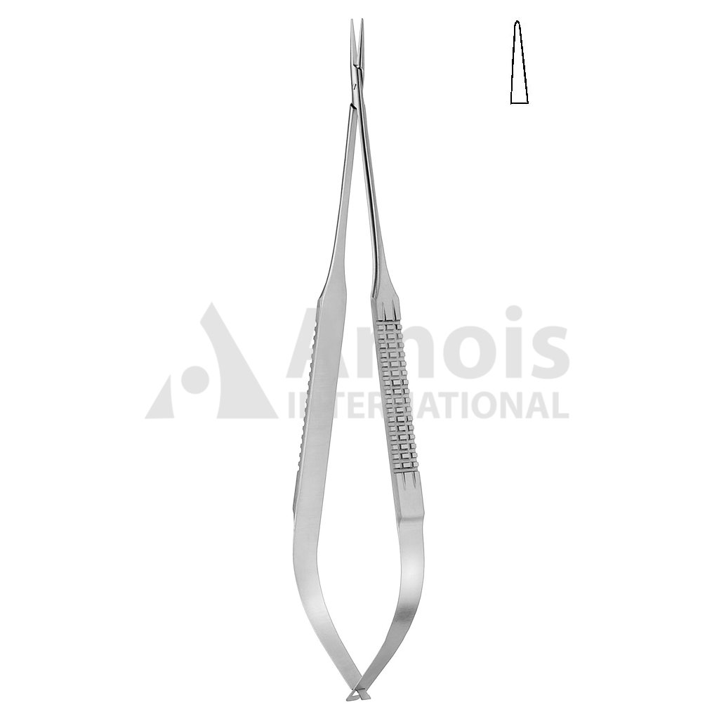 Micro Needle Holder Flat Handle Straight