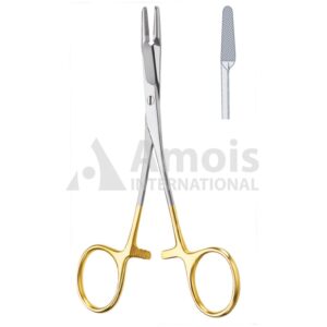 Olsen Hegar Needle Holder Serrated Tc