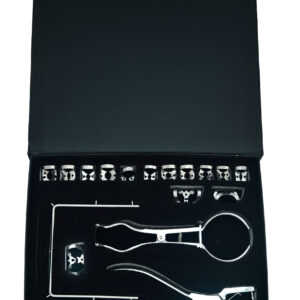 “Dental rubber dam clamps kit with punch and forceps stainless steel instruments”