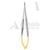 Toledo Micro Needle Holder Tc Without Catch Curved Smooth Jaw