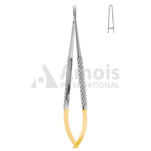 Toledo Micro Needle Holder Tc Without Catch Straight Smooth Jaw