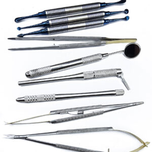 Ultimate Dental Soft Tissue Surgery Kit with tweezers, scalpel handle, and retractor