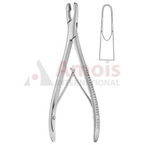 Adson Cranial Bone Rongeur 20cm Curved 8mm Bite