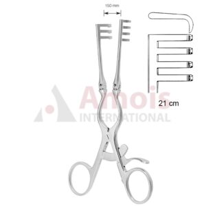 Adson Self Retaining Retractor 21cm Sharp 3 X 4 Prong